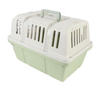 CFTGIW Plastic Chien Caisse de Caisse de Chien Ventilation de Chenil Grand Espace Portable Cat Pet Travel Carrier pour Extérieur Trip Green Crate et Comparez Votre de en Plastique Interio (Green)