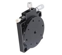 CFTGIW Plate-forme Coulissante pour Axes R, Rotation à 360° en Alliage d'aluminium, étape de Positionnement Linéaire Manuelle pour Instrument Optique, une Table de Charge et Stable avec [GRANDE