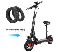 CFTGIW Pneu Extérieur et Chambre à Air Tout-terrain en Caoutchouc 255x80 10 Pouces Compatible Tout-terrain pour Scooter électrique Kugoo M4 Porter un Service de Pression Pneu amélioré Supérieur (1
