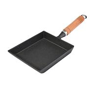 CFTGIW Poêle à Tamagoyaki Antiadhésive avec Manche en Bois, Parfaite pour