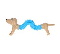 CFTGIW Popping Tube Fidget Toy Dog Design Tube Extensible Flexible coloré pour Enfants Les Enfants Marron s'amuseront et Favoriseront l'intelligence pour Le Plaisir L'étirement Permet d'éclater