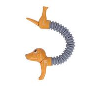 CFTGIW Popping Tube Fidget Toy Dog Design Tube Extensible Flexible coloré pour Enfants Les Enfants Marron s'amuseront et Favoriseront l'intelligence pour Le Plaisir L'étirement Permet d'éclater