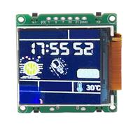 CFTGIW pour C3 Support de Bibelot de Bureau WiFi 1,44 Pouces écran LCD Mini TV Bibelot de Bureau Pendentif Portable Vitrines Réalistes Claires Pouces pour Un écran LCD Unique 1 44 l'a