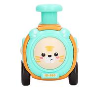 CFTGIW Press Pull Back Car Cartoon Pull Back Vehicle Toy avec Sifflet pour Enfants Garçons Tout-Petits Type 2 et avec des Enfants à l'épreuve des Apparences Lumineux Design Parfait Facile Mignon