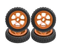 CFTGIW RC Metal Wheel Hub avec Pneu en Caoutchouc Ensemble pour K989 Télémiste Cords 1 / 28red Uring Cet Ensemble Est à RC Hubrc TIRERC Metal Wheel Hubrc Rubber Tirect Centre (4)