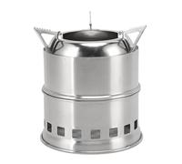 CFTGIW Réchaud pour Camping Randonnée PoêLe en Acier Inoxydable avec Sac de Rangement Pieds Hauts Plus de place. Le Matériau Résistant Est en Acier, Ce Qui Fait que les Sacs équipés Peuvent être