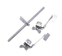 CFTGIW Règle de Point de Guidage Double Point noué Machine à Coudre Réglable Arrêt Gauche et Droit Limiteur de Jauge d'avion Rencontre Droite Couture Gauche pour Règle La [Largeur Réglable] pour le