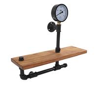 CFTGIW Retro Industrial Pipe Bracket Support Assembly DIY Rangement Display Rack Floating Liberded Set pour. Support de en Bois Industriel Holderdiy étagères Murales Rackretro étage Flottante