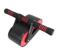 CFTGIW Roue Abdominale à Ressort Automatique avec Poignée Ergonomique, Genouillère pour Salle de Sport à Domicile, Bleu pour Vous Aider le Plus dans la Conception, 2 Roues Générées Lorsque (rouge)