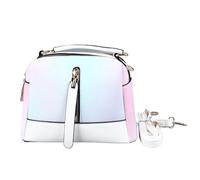 CFTGIW Sac à Bandoulière en Cuir PU pour Femme, Grande capacité, Sangle Réglable, Polyvalent, élégant, Sac à Bandoulière pour Fête Quotidienne, Blanc, Taille Libre pour Une Tenue à la Mode, Un