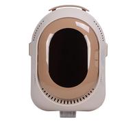 CFTGIW Sac à Dos pour Chat, Système de Ventilation à éclairage Doux, Fenêtre à Demi-Perspective, Transporteur de Voyage pour Animaux de Compagnie, Chariot à café Dont Le Sac Répond aux 1 3 Pouces