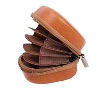 CFTGIW Sac d'appareil Photo en Cuir PU Vintage 8 Couches de Stockage et de Protection Contre Les Chocs pour ≤95 Mm Caméra Bagcamera Rangement Bagcamera Pouchpu Cuir Caméra Protectrice