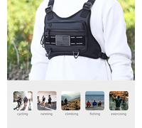 CFTGIW Sac de Poitrine de Sport Respirant et Résistant à l'eau, Sac de Gilet de Course Avant Réfléchissant pour Hommes, Appels en Cours d'exécution ou à la Pêche, Patinage au Casque L'unique pour