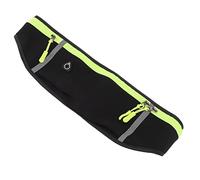 CFTGIW Sac de Taille de Fitness Trois Compartiments de Rangement des Conceptions de Trous de Casque Sac de Taille pour Course à Vélo de Randonnée Verte de qualité Nylon Haute qualité Cette de de