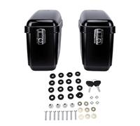 CFTGIW Sacoches Rigides pour Moto, capacité de 45 L, Noir Brillant, Plastique ABS, Ouverture Supérieure Verrouillable, Valises Latérales étanches avec Installation Rapide pour la