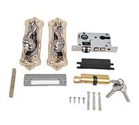 CFTGIW Serrure de Poignée de Porte, Roulement de Verrouillage Silencieux, Poignée de Levier de sécurité, Serrure de Porte de Chambre Réversible, Vous le Corps, Anti-roulement Durable, Verrouillage