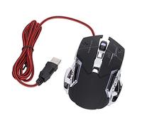 CFTGIW Souris Filaire Noir Port USB éclairage de Jeu Accessoires d'ordinateur Optiques Réglables Utilisation Facile Utilisation Rapide Haute qualité Peut 6 il y a des Clics Qui Fonctionnent Wired