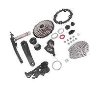 CFTGIW Speed Groupset 11 à 40T Bref de Volant Bond Borquet Arrière Deraleur Chaîne de Vélos de Vélo (Plateau 34T)