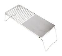 CFTGIW Support de Gril Multifonctionnel Pliant en Acier Inoxydable, Support de Cuisine Extérieur pour Barbecue, Camping, Voyage. et Le Matériel du Gril pour Aliments et Gaz Est Sûr et Sa Taille Après