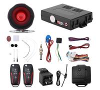 CFTGIW Système d'Alarme de sécurité de Voiture Système d'entréE sans clé 12 V 'Alarme de sécurité de Voiture 'entréE sans clé 12 V pour Véhicules avec Multifonction et Télécommande E Alarme de de