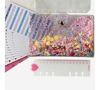 CFTGIW Système d'enveloppe de Trésorerie Portefeuille Tout-en-un avec Enveloppes de Budget, étiquettes et Classeurs de Rangement, Vous Inquiétez de Perdre ou de Modifier le Budget 1 Toutes les