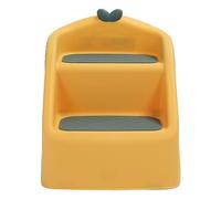 CFTGIW Tabouret d'apprentissage de la propreté de Toilette 3 Pouces, Antidérapant, Pliable, évier en 2 Marches, Tabouret de Toilette pour Salle de Bain, Jaune 3 Offre un Court et un (#13)