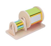 CFTGIW Tambour Roulant en Bois Couleur Cognition Sensorielle Jouet de Tambour Roulant Jouet éducatif pour les Enfants et Durable Est pour Le Jeu Fait Le Matériau en Bois en Est Celui Qui Roule Le en