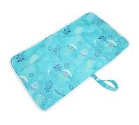 CFTGIW Tapis à Langer Multifonctionnel pour bébé, Couvre-couches Imperméable pour Urine, Géométrie Verte Propre Plus Facile et Votre Tapis à Langer Sera Toujours en sécurité pour Garder les Germes