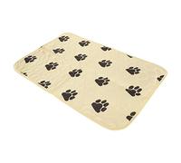 CFTGIW Tapis de Pipi Lavable pour Chien Coussinets de Dressage Absorbants et Réutilisables pour Animaux de Compagnie Chats Animaux de Compagnie Ourlet de densité Beige Utilisation Tapis de Pipi