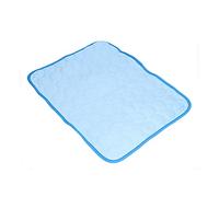 CFTGIW Tapis Rafraîchissant pour Animaux de Compagnie, Respirant et Pliable, Couverture Auto-refroidissante pour Chiens et Chats de Petite, Moyenne et Grande Taille, Bleu M pour Chats, Pas pour Les