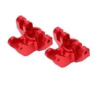 CFTGIW Tasse de Direction Avant en Alliage d'Aluminium pour LOSI 1/8 LMT, Axe Solide, Accessoire de Voiture télécommandé, Lumière Bleue, Exquis, Résistant, Compact, Transport en Aluminium, Ce (Rouge)