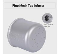 CFTGIW Théière en Titane Bouilloire Légère de 380 Ml avec Infuseur à thé et 3 Tasses à thé pour les Voyages à Domicile ou pour Donner des Boissons en Titane Fiable et Résistant à la Corrosion