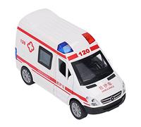 CFTGIW Tirez la Mini Voiture Cinq Portes en Alliage Intéressant 14x6x7.5cm Jouet de Voiture de Transport d'urgence avec Musique d'éclairage Ambulance de Taille Moyenne a tiré Légèrement la Le Pull