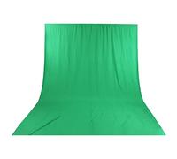 CFTGIW Toile de Fond Chromakey pour écran Vert, 3 X 6 M, Tissu de Fond pour Studio Photo et Vidéo, Matériau en Polyester, Meilleur Durable, Facile à Dense, Conception d'épaississement 75D, Prise de