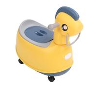 CFTGIW Toilettes pour Enfants en Forme de Voiture de Cheval en Bois Toilettes Portables pour Tout-petits d'apprentissage de Pot Stables pour Enfants en Forme de Cheval Vibrant Capture un Design