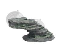 CFTGIW Tortoise Grimpant à Vie à Vie Aquarium Rock Ornement Reptile Bock de Pâte avec Tassement d'aspiration pour Lézard a Fait la Prime de Ne Pas l'escalade de la Plate-Forme d'escalade de Tortue