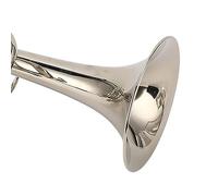 CFTGIW Trompette Bb Standard avec Embout plaqué Argent, Accessoires d'instruments de Musique en Laiton, Belle Apparence, Trompette, Bb, avec Embout, Argentée, Laiton