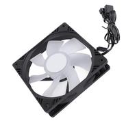 CFTGIW Ventilateur de Boîtier PC Inverse 120 Mm 4pin PWM 5V Argb MFDB Roulement Hydraulique 1500 Tr/Min Fabricant de Boîtier d'ordinateur à Faible Bruit pour Remplacement White Huit Corner Doux