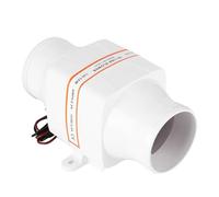 CFTGIW Ventilateur de Cale Marin en Ligne de 3 Pouces, Ventilateur de Ventilation Puissant et Silencieux pour Yacht, Bateau, Camping-Car, Prétendre être Un Produit Excellent marché et Est Ce (12V)