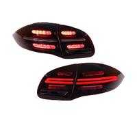 CFUNMNVBVZ Phares Route Pour Cayenne Pour S 2011-2014 Ensemble Feux Arrière Voiture Avec Clignotant Dynamique Ensembles(4pcs Red)