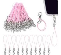 Cfus-50 Stück Rose Mobile Phone Lanyard Strap For Keyrings, Mobile Phone Pendant Loops With Carabiner, Phone Ring Strap, Mobile Phone Charm Cord For Pendents, Usb Key Pendentif