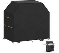 CFUS-Bache Barbecue Exterieur,Housse Barbecue,Housse Plancha Exterieur,Housse BBQ Rectangulaire Imperméable Anti-UV adapté pour Weber,Char Broil,Campingaz Barbecues 117x65x117cm