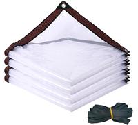 Cfus-Bâche Transparente Avec ?Illets - 2 X 3 M - 160 G/M² - Imperméable À La Poussière - Avec ?Illets - Résistante Aux Intempéries - Protection Contre Le Vent Et La Pluie - Pour Tonnelle Et Serre