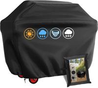 CFUS-Housse Barbecue Gaz, Bache Barbecue Exterieur Rectangulaire 145 x 61 x 117 CM,Housse Plancha 210D Etanche,Anti-UV Imperméable pour Weber, Holland, Jennair Campingaz etc