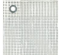 CFUS-Tenax Cover All Bâche à Oeillets 2,00x3 m Transparente et Grillagée-Blanche 150 g/m², Bâche de Protection pour Bois, Mobilier de Jardin, Voitures, Piscines, Bâche Imperméable et Indéchirable