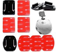 CFUX-6 Pièces Fixations Adhésives Incurvées, Plates, Patchs Adhésifs Double Face 3M, Casque Support de Fixation, Convient pour GoPro Hero 45678, Session et Autres Caméras de Sport