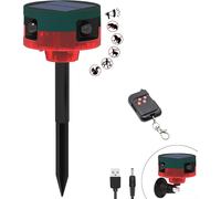 Cfux-Alarme De Détecteur De Mouvement Solaire Extérieur - Alarme De Détecteur De Mouvement 360 ° Améliorée, Sirène Puissante De 129 Db, 13 Types De Son, Prise En Charge De L'enregistrement (1 Pack)