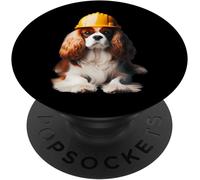 Cfux-Cavalier King Charles Spaniel Casque De Travail Pour Papa Jaune Popsockets Popgrip Adhésif