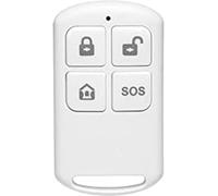 CFUX-, HXA050 W, télécommande sans Fil, Compatible avec Les Panneaux , Touche SOS, armement et désarmement du système de sécurité, Blanc