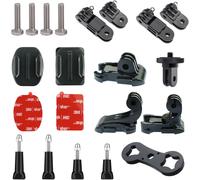 CFUX-Kit de mentonnière pour casque de moto Insta360 ONE X3 X2 X RS R GO2, sac de transport pour GoPro